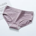 thumbnail image 2 of ShomPort Cotton Panties for Women Soft Mid Waist Briefs Basic Solid Color Hipster Underwear, 2 of 4