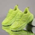 thumbnail image 2 of CHENge Brown Sneakers Women Flexible Sole Support Oil-Resistants Tennis Outdoor Sports Women Fall Shoes(Green,6.5), 2 of 7