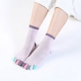 thumbnail image 1 of Otoño e invierno con calcetines de cinco dedos Calcetines de punta absorbentes de sudor de algodón de color de tubo medio para mujer Calcetines de punta deportivos lindos de estilo coreano, 1 of 6