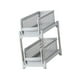 thumbnail image 4 of Organizador de armario extraíble debajo del fregadero Macarena organizador de baño 2 niveles Gris, 4 of 8