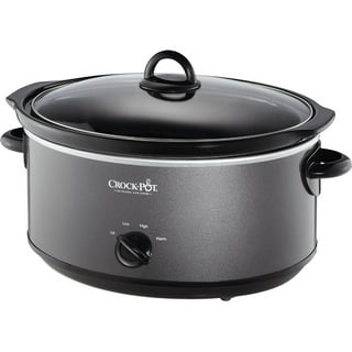 Crock-Pot Casserole Crock 3.5 qt. Charcoal Slow Cooker with Locking Lid  985119570M - The Home Depot