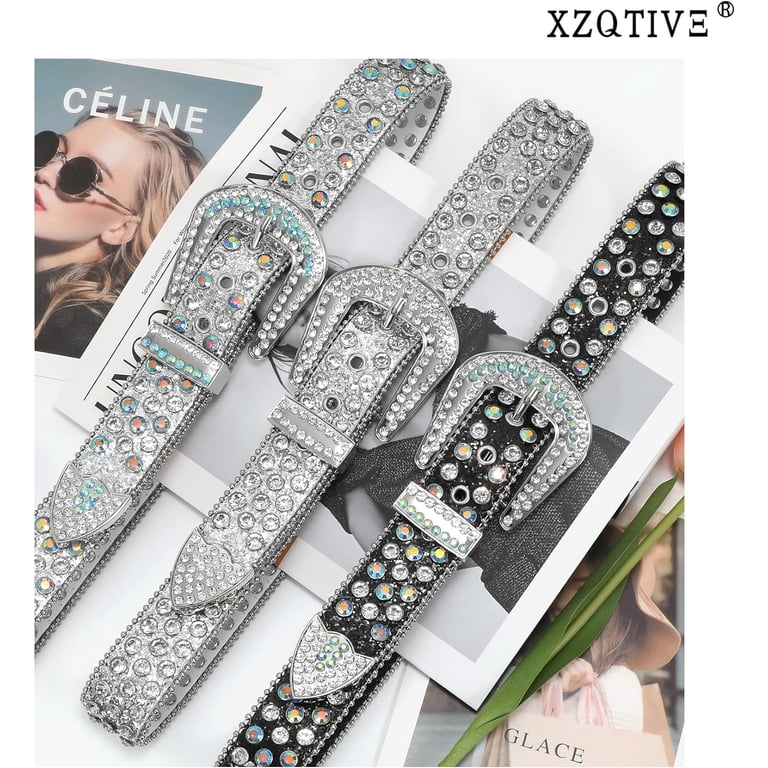 XIATIAN Men Women Rhinestone belt Western Cowgirl Cowboy 
