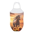 thumbnail image 2 of FOR U DESIGNS Sunflowers Horse Girl Bathing Suit Size 9-10 Years Sunset One Piece Swimwear for Swimming Surfing Soft Sleeveless Swimsuit Outfits, 2 of 6