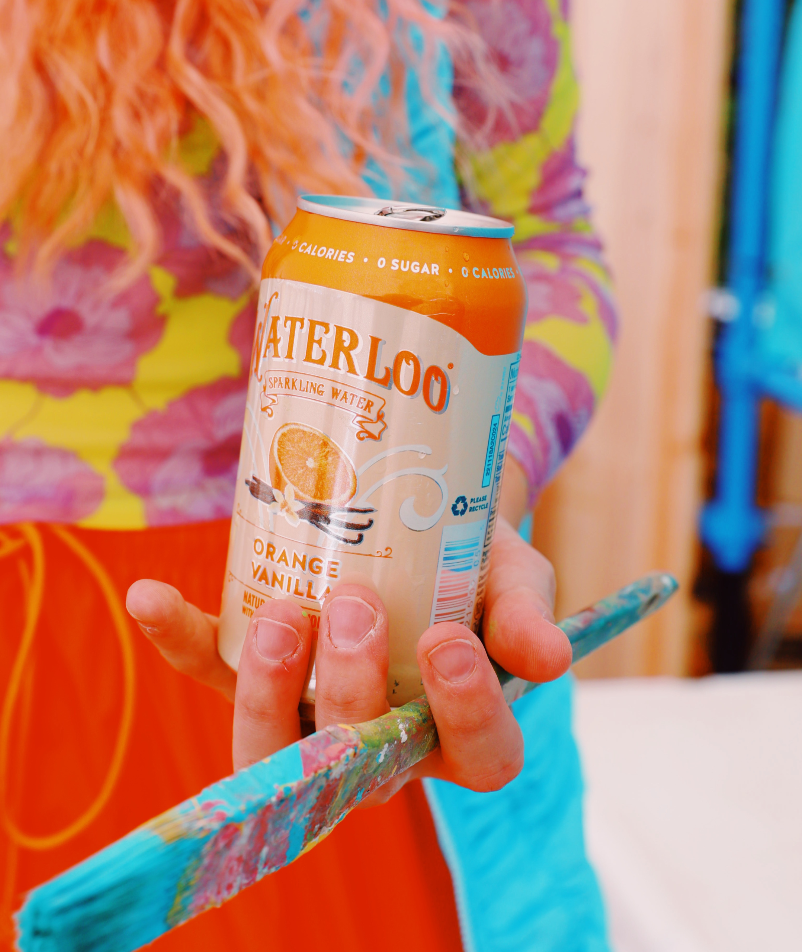 Waterloo Sparkling Water, Orange Vanilla, 12 fl oz, 24 Pack Cans