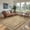 Tan/Border 2-8‘ x 10’, variant on Scalloped Washable 8x10 Rug Easy Jute Tan For Living Room Indoor Outdoor Patio Non Slip Rugs Bedroom Geometric Farmhouse Dining Mat Modern Carpet Area Home Office Decor