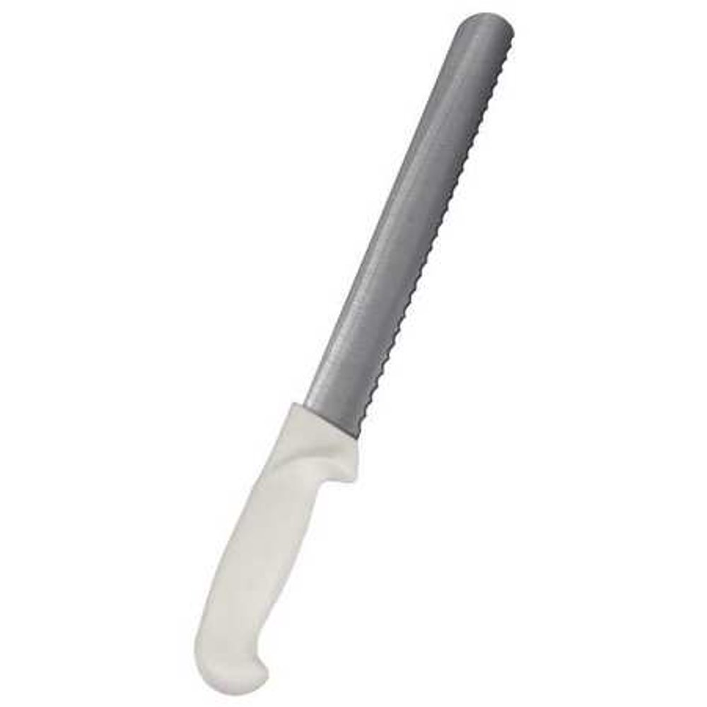 Slicer Knife, Serrated, 10" Long, White KN51