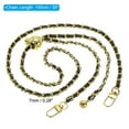 thumbnail image 2 of Uxcell 55 Inch Purse Chain Strap, Adjustable Handbag Chains Shoulder CrossBody Replacement for Bags, Black/Gold, 2 of 6