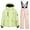 Pink, variant on Snow Suit Winter Puffer Coat & Snow Bib Pants, Kids Thicken Waterproof Jackets with Detachable Hood Ski Suit Set Outdoor Clothing Snowboarding Pink 13-14 Years