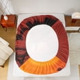 thumbnail image 5 of Feelyou Woodland Leopard Bed Sheets, Orange Sunset King Sheets, 4-Piece, 5 of 7