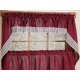 thumbnail image 1 of Par de cortinas de cocina de la colección Sweet Home Salem Burgundy, 1 of 1