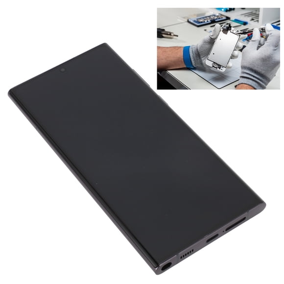 Conjunto De Pantalla Del Teléfono, Reemplazo De Pantalla Pantalla Táctil Función De Huella Digital Fácil De Instalar Con Marco Para Teléfono Inteligente S22 Ultra European