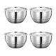 thumbnail image 1 of 304 Stainless Steel Rice Bowl Set with Lids - 4pcs Thickened Anti-Scald Soup Bowls Kitchen Tableware, 1 of 5