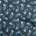 thumbnail image 1 of oneOone Rayon Medium Blue Fabric Asian Japanese Koi Fish Craft Projects Decor Fabric Printed by The Yard 56 Inch Wide, 1 of 4