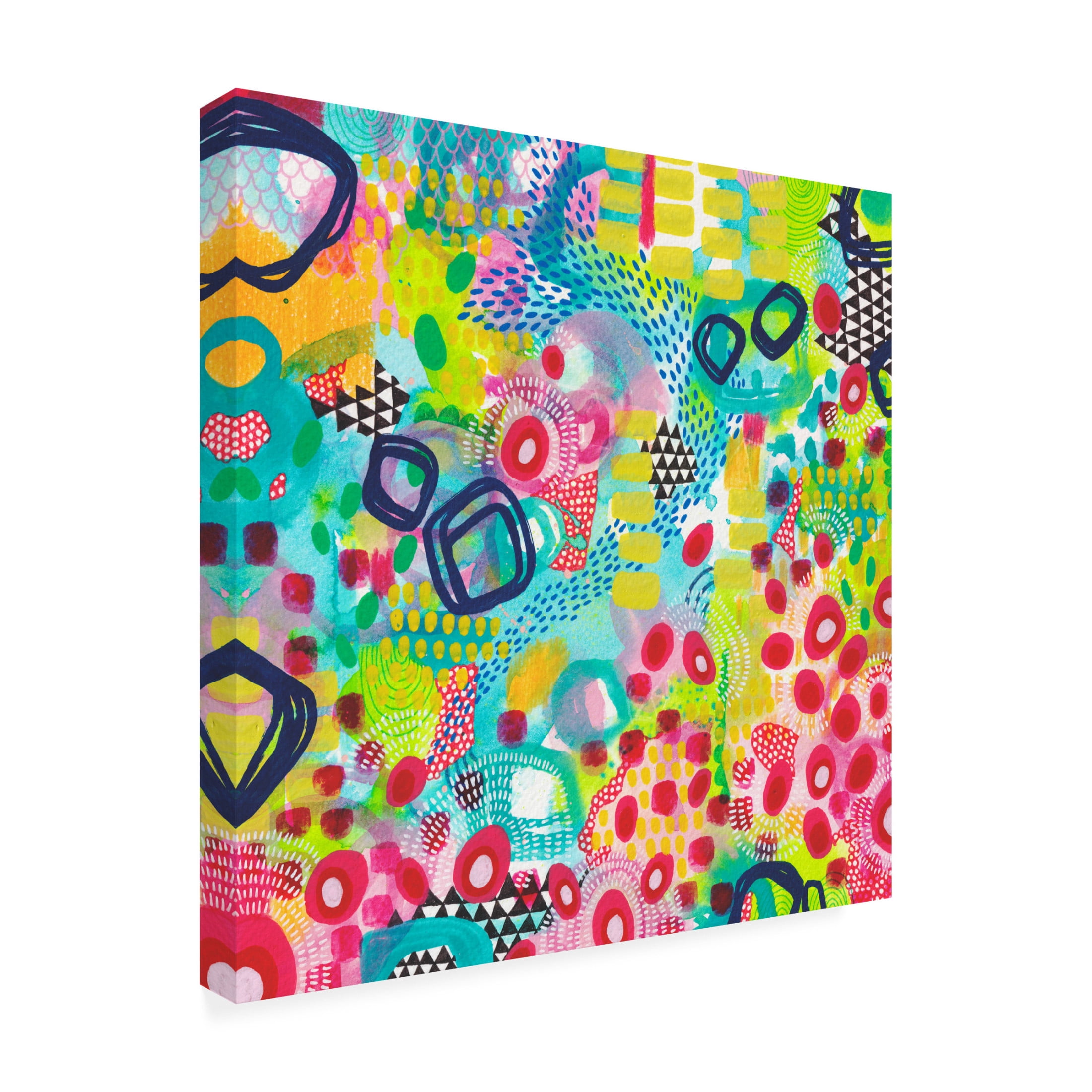 Canvas Wall Art - Van Dam Art 'Candy Apples' Wall Art for Living Room, Bedroom, or Office Décor by Trademark Fine Art - 24 x 24 Inches