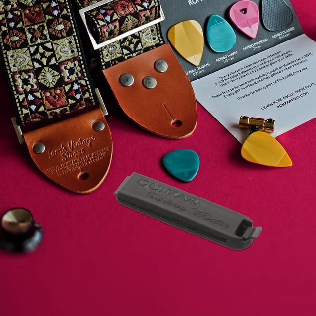 Raindrops Guitare Acoustique Guitare Silencieuse Réglable Réduction de Bruit Rouge Lot de 1