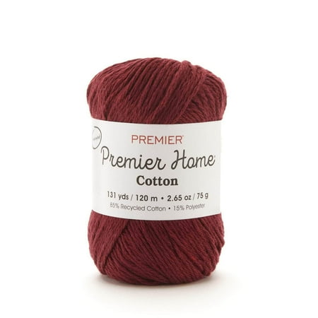 UPC: 0847652041919 | Premier Yarns Home Cotton Yarn – Solid-Burgundy