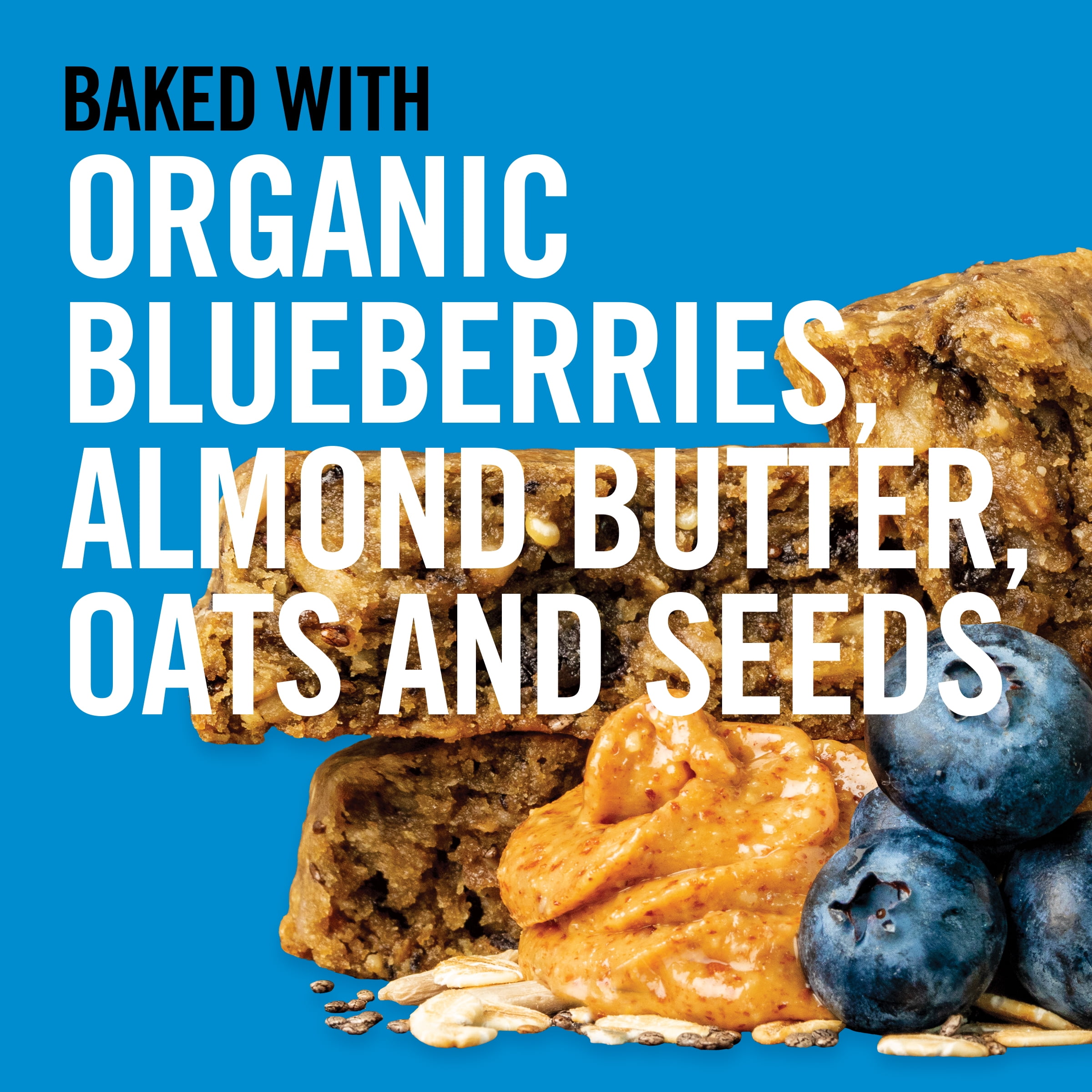 Dave's Killer Bread Amped-Up Blueberry Almond Butter Organic Protein Bars, 4 Count -PACK Of 6