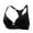 Black, variant on Women's Front Clasp Bra with Steel Rim Support and Lace Detailing for Enhanced Shape, Adjustable Straps, Smooth Contour Cups, Everyday Wear, Date Nights White 85C