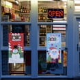 thumbnail image 4 of Ounissouiy Navidad Banner ventana puerta colgante de pared bandera Navidad Navidad decoración del hogar Kits de decoración para fiestas Muñeco de nieve, 4 of 6