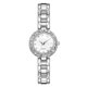 thumbnail image 2 of Juego de reloj de cuarzo para mujer con incrustaciones de diamantes de 2 piezas (plateado), 2 of 3