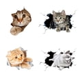 thumbnail image 5 of Calcomanía de gato 3D, calcomanía decorativa de gato lindo, pegatina de gato, pegatina con tema de animal, decoración del coche, pegatina personalizada para ventana, parachoques, grieta para coche Rojo Verde, 5 of 5