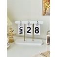 thumbnail image 4 of Calendrier Perpétuel Quotidien à Rabat pour Bureau, Décor de Bureau Réutilisable, Accessoires de Maison, Accessoires de Photographie (Blanc), 4 of 5