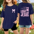 thumbnail image 2 of WENXIAOO T-shirts à Manches Courtes pour Filles Col Rond Décontractés T-shirts Graphiques Fille Tenues d'Été Fille Chemises Fille, 2 of 4