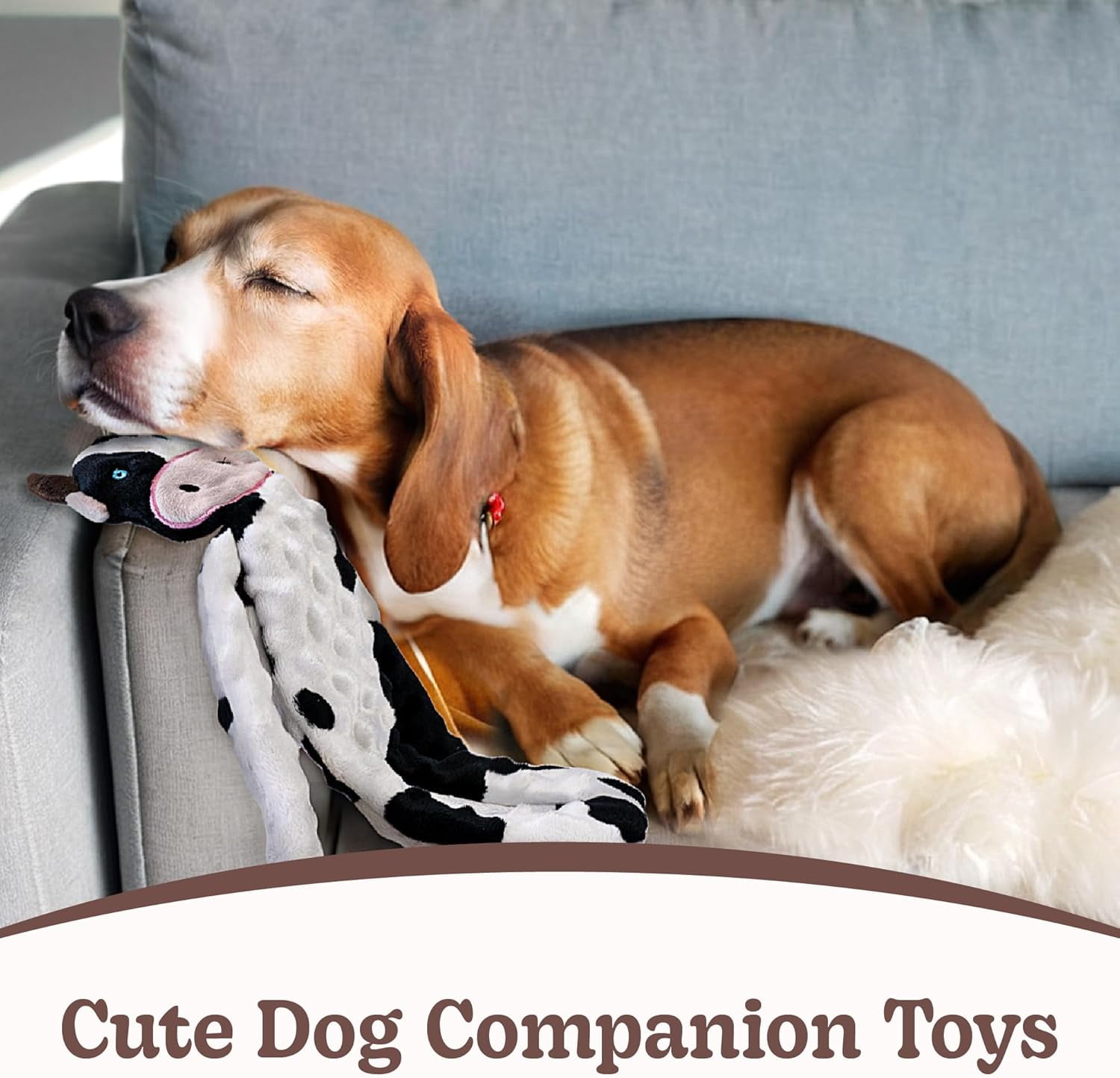 SHARLOVY No Stuffing Dog Toys 3 Pack, Crinkle Interactive Dogs Toy for Boredom, Puppy Toys for Teething to Keep Them Busy, Cute Squeaky Dogs Toy for Small, Medium, and Large Breed