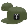 thumbnail image 4 of Tuxedo Flat Bill Hats for Men Snapback Skull Skateboard Hats Baseball Cap, 4 of 7