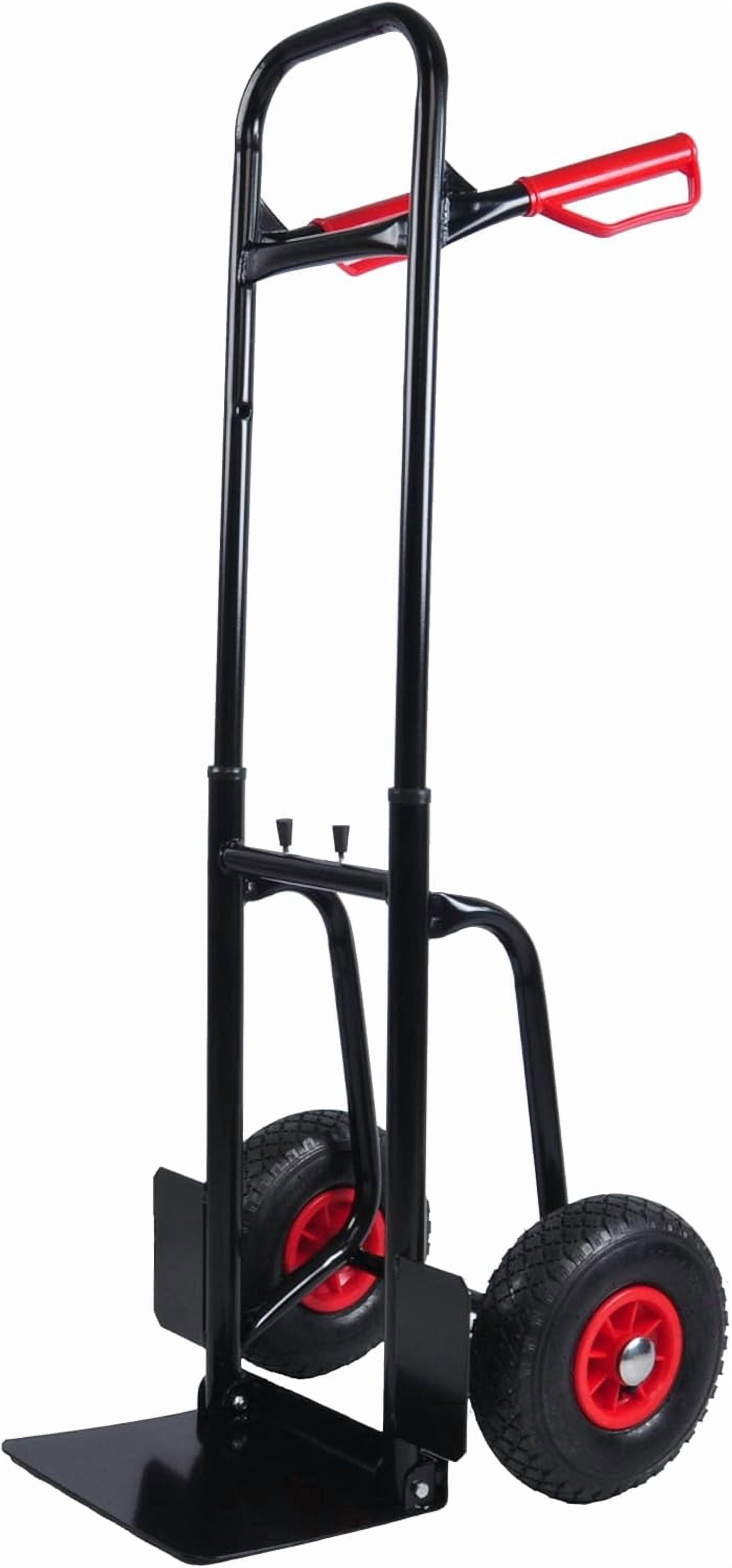 Heavy Duty Steel Hand Truck with Double Handles 330 lb Capacity Trolley