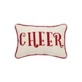thumbnail image 1 of Peking Handicraft 31JES247C12OB 8 x 12 in. Cheer Needlepoint Pillow, 1 of 1