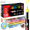 120 Colours, variant on COORIART 24 Colors Acrylic Paint Markers, Soft Brush Tip Pens, Automatic Ink Control No Bleed Markers Set for Wood, Stone, Canvas, Glass, Fabric, Egg, Rock Painting and DIY