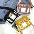 thumbnail image 5 of Bolso Estilo preppy Nylon Hit Color Crossbody Tote Lady Zipper Travel Shoulder Bag, 5 of 5