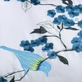 thumbnail image 2 of Blue and White Queen 100% Cotton 200 Thread Count Washable Duvet Cover Set, 2 of 5