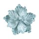 thumbnail image 2 of Magnolia artificial con purpurina navideña | Flor de tela 3D artesanal con bordes brillantes | Decoración navideña duradera para árboles de Navidad, coronas, ventanas y chimeneas, 2 of 6