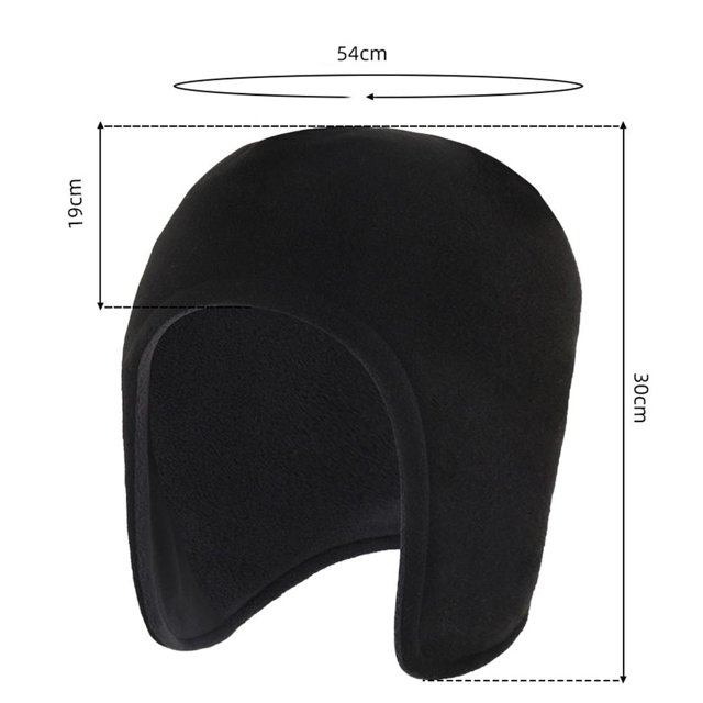 Gorro térmico unisex para ciclismo protección suave para los oídos equipo a prueba de frío (negro) Sywqhk Para Estrenar