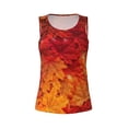 thumbnail image 4 of Haiem Autumn Leaf Workout Tank Tops for Women, Athletic Sports Slim-Fit Tank Tops, Compression Sleeveless Dry Fit Shirts,Athletic Shirt-Large, 4 of 9