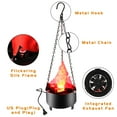 thumbnail image 5 of 3D Fake Fire Flame Hanging Lamp 110V Artificial Flickering Flame Campfire 3D Decorative Stage Effect Light for Christmas Party Festival Decoration (1 PACK), 5 of 11
