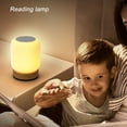 thumbnail image 6 of Light Wood Grain Touch Night Light Pat Table Lamp Bedroom Bedside Lamp Ambient Light With Built - In Battery Portable Lamp, Suitable for Home Decoration, Reading and Night Light, 6 of 6