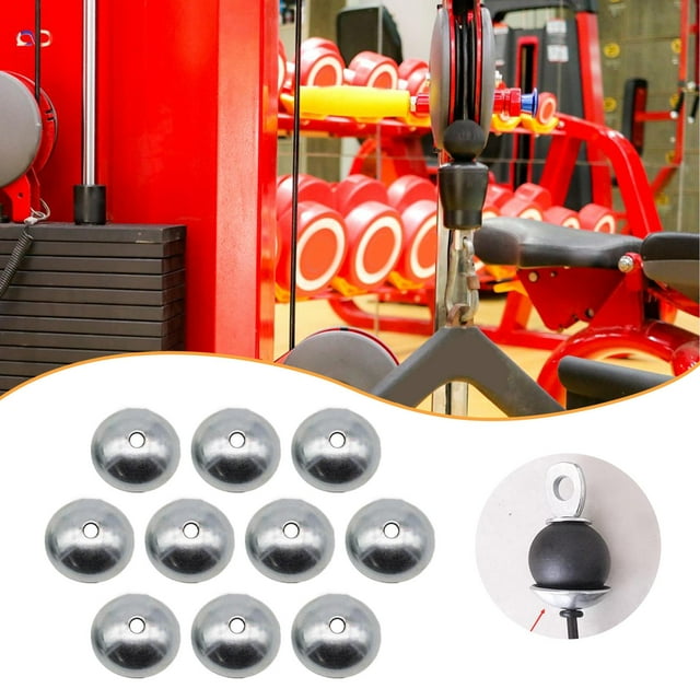 10x Repuestos para tazones de arandelas de cúpula para cables de gimnasio, componentes de alambre de tracción, accesorios para equipos de fitness