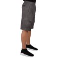 thumbnail image 3 of Vibes Men Fleece Cargo Shorts 13" Inseam Charcoal Small, 3 of 4