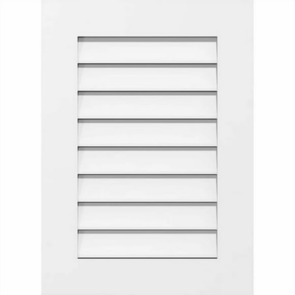 Ekena Millwork Gvpve22X4001Sf Support de Surface Verticale Pvc Ventilé 22 Pouces"L X 40 Pouces"H Blanc Amorti d'Usine