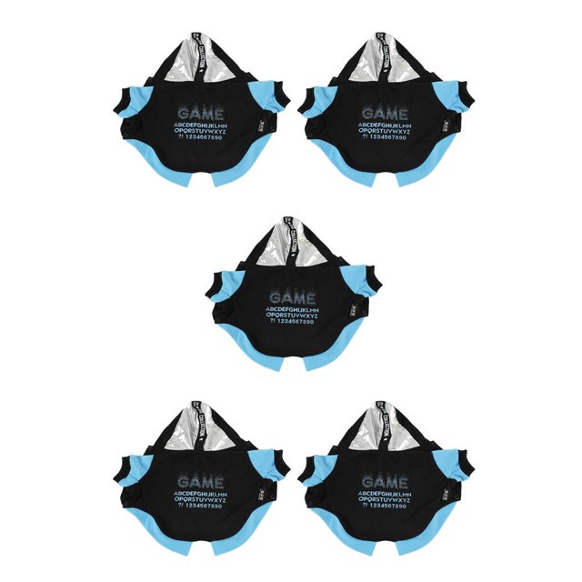 Billuyoard Ropa para mascotas Ropa para mascotas Abrigos Animales Trajes lavables con capucha Sudaderas con capucha Disfraces de decoración informal S 5piezas