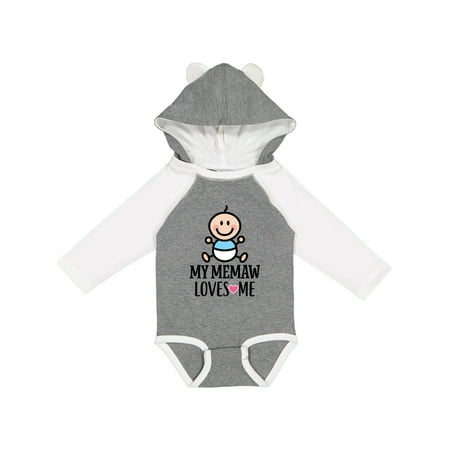 

Inktastic My Memaw Loves Me Baby Boy Gift Baby Boy Long Sleeve Bodysuit