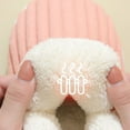 thumbnail image 6 of House Bedroom Slippers for Women Platform Shoes Indoor and Outdoor with Fuzzy Lining Memory Foam Slip on Booties Slippers Red Size 9.5, 6 of 9