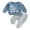 Blue, variant on Toddler Boys Spring Fall Outfits Mr. Steal Your Snacks 6M 12M 18M 2T 3T Sweatshirt Tops and Drawstring Pants Clothes Set