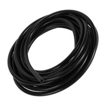 Unique Bargains 1pc 130PSI Max Pressure Universal Silicone Vacuum Tubing Hose Car Automotive Vacuum Line Silicone Black 15FT 3/16" 4mm ID 2mm ID 2mm Thickness