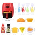 thumbnail image 4 of Juego de freidora de aire con comida que cambia de Color, juego de cocina, juguete de simulación para regalo de cumpleaños, 1 Juego, 4 of 7