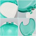 thumbnail image 4 of 1 caja de retención de prensa abierta, contenedor portátil para dentaduras postizas, caja para dentaduras postizas, caja de retención de dientes para dentaduras postizas, aparatos ortopédicos (azul), 4 of 4