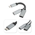 thumbnail image 2 of Adaptador USB C a OTG Unique Bargains 60W PD rápida carga Gris, 2 of 4